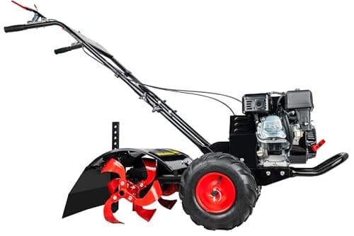 Pulsar 212cc 20-Inch Gas Powered Rear Tine Tiller with Forward/Reverse