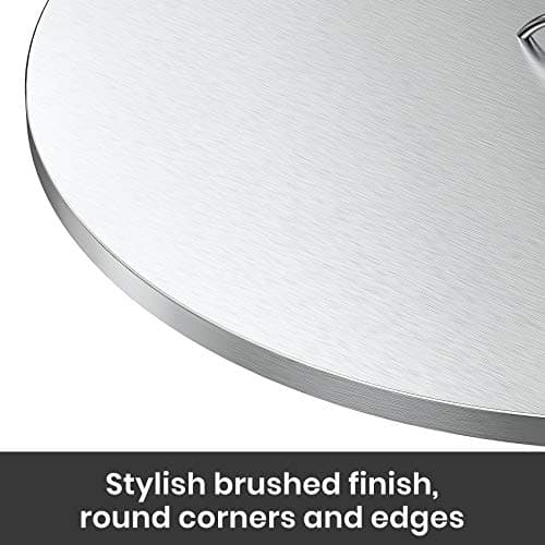 Stanbroil 28" Stainless Steel Fire Pit Cover Fits 25" Inch Round Drop-in Fire Pit Pan and 24" Round Flat Fire Pit Pan