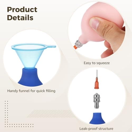129 Pcs Pottery Tools, Ceramic Precision Tip Applicators, Pottery Slip Trailer Bottles with Needles, Filling Funnels, and Pins, Glaze Squeeze Bottle Tools, Clay Art Decorating Kit