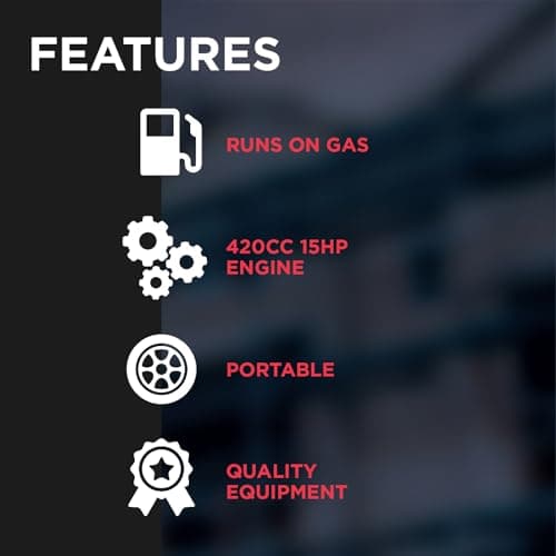 All Power, APGG10000-10,000 Watt Starting Power Generator JD Engine Gasoline Electric Start Portable Wheel Steel Frame