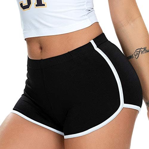 Women's Sexy Booty Shorts Retro Dolphin Shorts Sports Yoga Gym Running Hot Pants