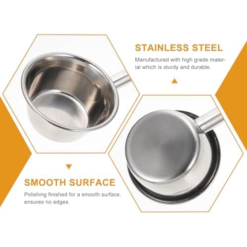 DOITOOL Long Handle Ladle - Stainless Steel Soup & Water Scoop - Multi-Purpose Canning & Garden Watering - 55x6.2 cm