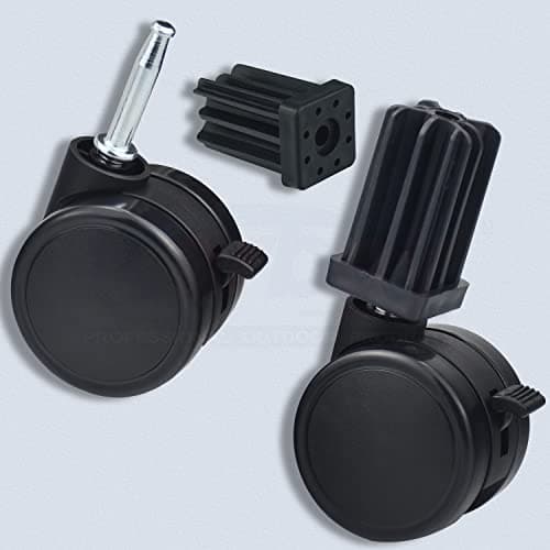 Caster Wheel Gas Grills/Stem Style Locking Swivel Caster 6414 306414 for Weber, Genesis, Summit, Silver, Spirit Gas Grills, Includes Caster Insert (2 5/16" in Diameter) (2)