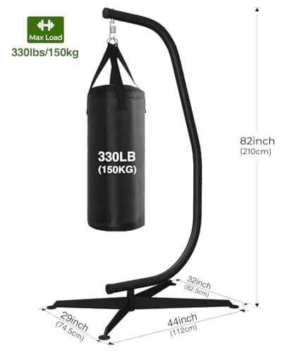 GREENSTELL Hammock Swing Stand, Hanging C-Stand with Spring Hook, for Indoor, Outdoor, Sturdy Hanging Stand Max Load 330lbs