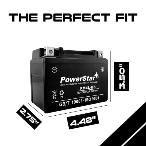 PowerStar YTX4L-BS Lawn Mower Battery for Snapper All Walk Behind Mowers Electric Start