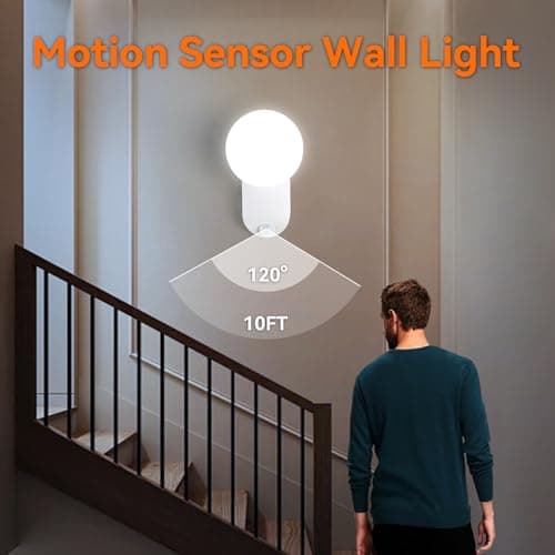 Rechargeable Motion Sensor Wall Light with Remote - Magnetic Wireless Closet Lights with Adjustable Lighting & Angle, Battery Operated Motion Sensor Light for Closet Pantry Garage Shed Stairs Hallway