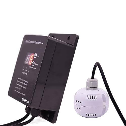 Salt Chlorine Generator Salt Water Pool Chlorinator System with USA Titanium Salt Cell, Designed for Hot Tubs & Swim Spas, Chemical-Free
