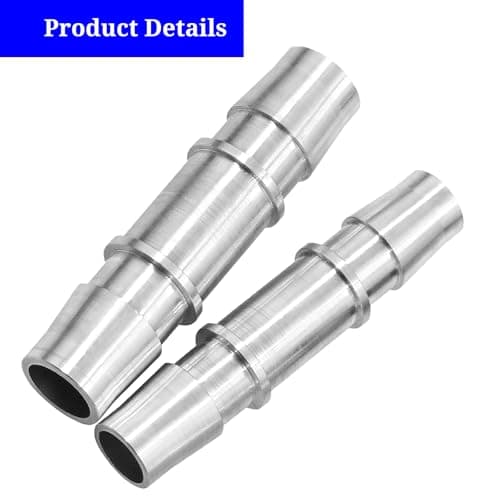626-001 Upgrade Aluminum Engine Heater Core Bypass Kit with 5/8" 3/4" Hose Fit for Most Common Heater Hoses (with seal tape & cap)