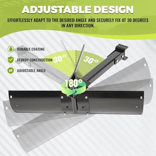 KUAFU 39.75" 3 Point Sleeve Hitch Rear Blade Compatible with ATV UTV Garden Tractors Lawn Mower Tractor Attachments Behind Rear Sleeve Hitch Tow Blade
