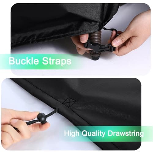 ABCCANOPY Patio Deck Box Cover Waterproof And Dustproof Winter Protection Outdoor Storage Box Cover Universal Furniture Cover 54x28x24 Black