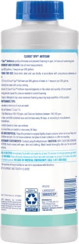 Clorox® Pool&Spa™ Spa Water Antifoam, Eliminates & Prevents Foam in Spa Water, Reduces Irritation, 1 Quart (Pack of 1)