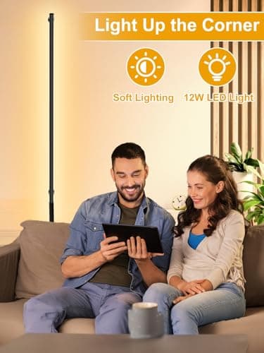 Upgrade Plug in Wall Sconces, 58.2Inch Extra-Long Corner Wall Lights for Living Room, Corner Light with Remote Control, Minimalist Slim Plug in Sconce, 12W Wall Lamps for Living Room Bedroom (1 Pack)
