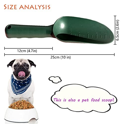Plastic Garden Shovel Plant Hand Trowels 3 Pack Soil Planting Digging Transplanting Multi-Function Beach Sand Pet's Food Scoop Garden Tools
