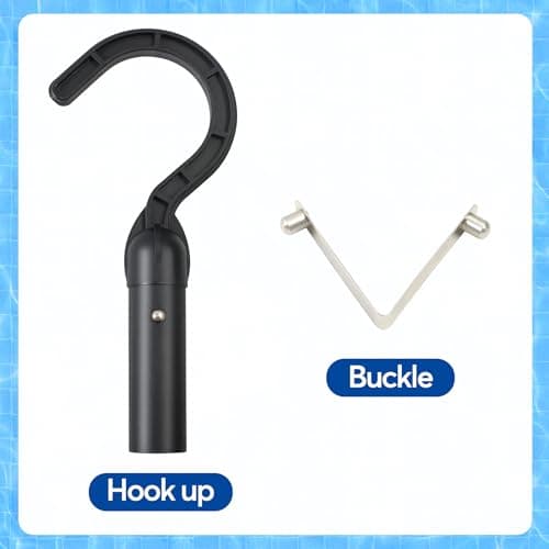 Hook for All Robotic Pool Cleaner, Accessories Hook Customized for Pool Vacuum Robot, Robotic Pool Cleaner Including Cordless, Above Ground and Underwater, Suitable for Telescopic Poles