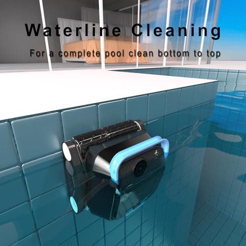 Black Pearl Ultra Robotic Pool Cleaner – Battery-Powered Inground Vacuum for Pools Up to 10 Ft Deep – Wall Climber – 150 Min Runtime – 7 Quart Top Load Filter – 2-Year Warranty