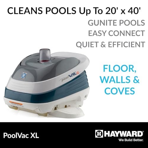 Hayward W32025ADC PoolVac XL Suction Pool Cleaner for In-Ground Gunite Pools up to 20 x 40 ft. with 40 ft. Hose (Automatic Pool Vacuum)