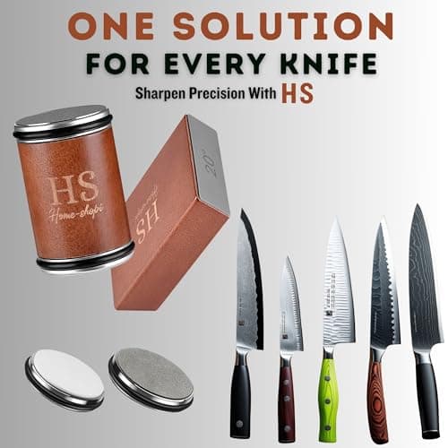 Rolling Knife Sharpener Kit with 2 Extra Discs (Diamond & Ceramic) - 15° & 20° Angles, Magnetic Knife Holder, Ideal for Kitchen, Pocket, Chef, and Hunting Knives