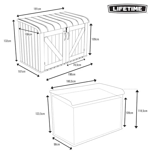 Lifetime 60170 Horizontal Storage Box