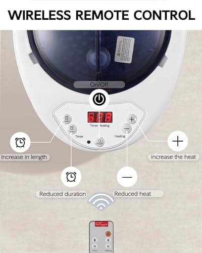 Sauna Steamer Machine, Portable Sauna Steamer, Steam Generator for Sauna, 2.5 Liter Home Sauna Steamer Pot with Remote Control, Steam Cup, Home Spa Sauna Accessories