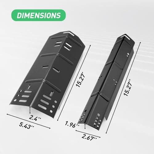 Grill Heat Plate Replacement for Dyna-Glo 5 Burner Grill DGH474CRP DGH485CRP,70-02-411 Heat Tent for DGH483CRP,Grill Heat Shield for Dyna-Glo 4 Burner DGH450CRP,3 Burner DGH373CR,5 Pack