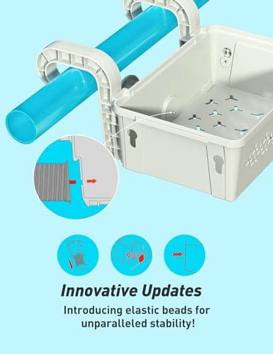 2024 Upgrade 2 Sets Poolside Storage Basket, Above Ground Pool Accessories, Swimming Pool Storage Basket with Pool Cup Holder, Poolside Storage to Organize Cup Towel
