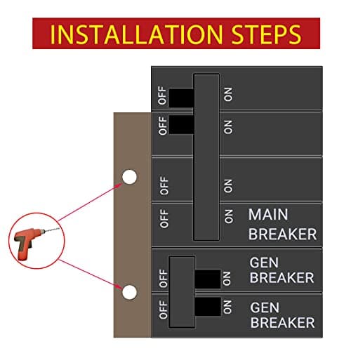 Generator Interlock Kit Compatible with Square D for Homeline Meter Main 150 or 200 amp Breaker,for Safe Usage of Portable Power During Outage,SD-200SA