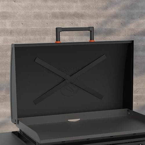 BLACKSTONE 2322 Original Omnivore 36 Inch Griddle with Hood, 4-Burner Flat Top Grill, Propane Gas Grill with Blackstone Griddle Accessories, Seasoning and Wholesalehome Reusable Gloves and Cloth