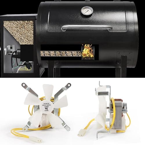 Grill Replacement Parts for Pit Boss Smoker Grills, Induction Fan Replacement for Traeger Wood Pellet Grills, White Nylon Combustion Fan for Sam's Club Wood Pellet Smoker Grill