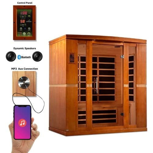 Dynamic Bergamo 4-Person Low EMF Far Infrared Sauna