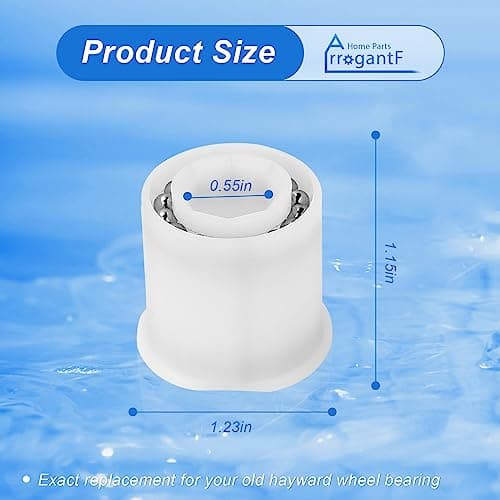 PVX976PK2 Wheel Bearing Compatible with Hayward Pool Cleaners Part for AquaNaut Poolvergnuegen Phoenix Pool Vacuum Parts Wheel Bearing 2 Wheel 4 Wheel Pool Cleaners Parts 200 400 450, 2 Pack