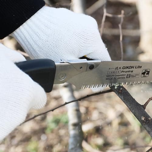 KAKURI Japanese Hand Saw [Tree Pruning] 8-1/4" Japanese Pull Saw with Blade Cover, Made in JAPAN