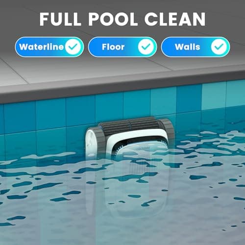 AIRROBO Pool Vacuum for Inground Pools, Smart Navigation Pool Cleaner Robot, Wall Climbing Pool Cleaner, Cleans Pool Floors, Walls & Waterline, 120 Min Run Time, for Above Ground & Inground Pools