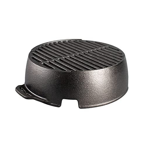 Lodge L12RG Portable Kickoff Grill, Cast Iron, 12-In. Round - Quantity 1