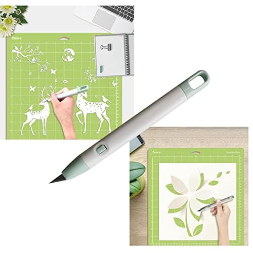 Craft Vinyl Weeding Tools Set Precision Carving Hobby Knife Pen Coming With Additional Blades and Weeder Removal Tool for Cricut Basic Weeding Tools for Art, Scrapbooking, Cutter and DIY