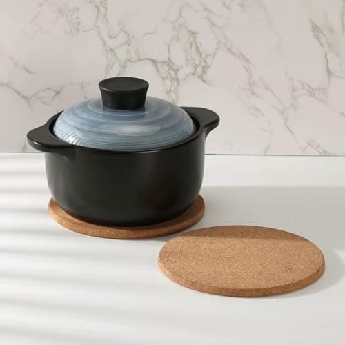 Cork Trivet, Trivets for Hot Dishes, Hot Pads for Kitchen Warm Gifts Cork Rounds for Relatives and Friends