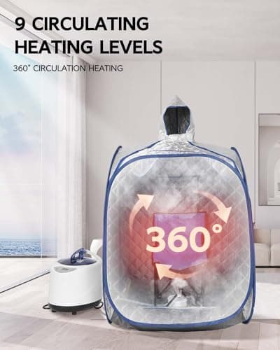 Sauna Steamer Machine, Portable Sauna Steamer, Steam Generator for Sauna, 2.5 Liter Home Sauna Steamer Pot with Remote Control, Steam Cup, Home Spa Sauna Accessories