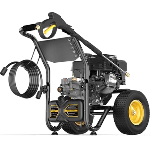 Heavy-Duty Gas Pressure Washer, 3600Psi at 2.7Gpm Power Washer,Portable, 30feet Pressure Hose,Industrial Style,Axial Cam Pump, for Siding, Driveway, House, Car, RV, Paint Preparation etc