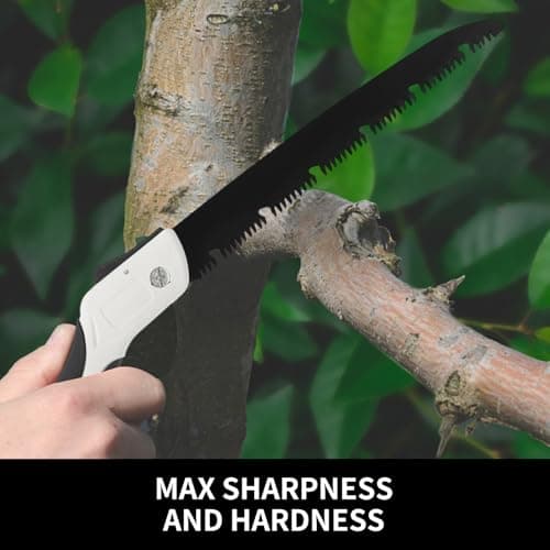 Premium Folding Saw - Ideal for Tree Trimming, Wood Cutting, Gardening, Camping & Hiking