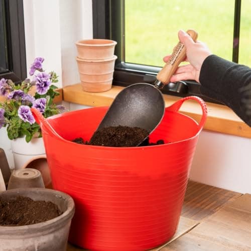 Gardener’s Supply Company Lifetime Super Scoop | Heavy-Duty Steel Garden Multi-Use Oversized Scooping Tool | for Potting Plants, Gardening, Scooping Soil, Dog Food & More!