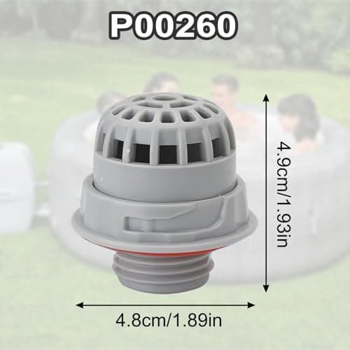Pool Hot Tub Spa Parts for SaluSpa Top Debris Screen Strainer Replacement with Seal Only for Bestway and Coleman Lay-Z-Spa P00260
