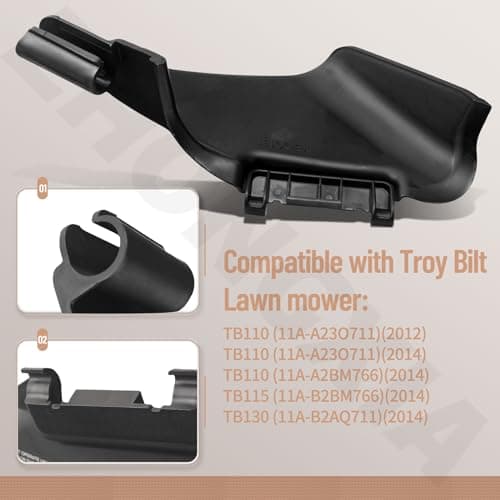731-07131 Lawn Mower Side Discharge Chute & 987-02516A Hinge Mulch Plug Assy Compatible With MTD, Mu-rray, Cu-b Cad, Ya-rd Machines, Co-lumbia, Cr-aftsman, Hu-skee, T-roy Bilt Hand-Pushed Lawn Mower