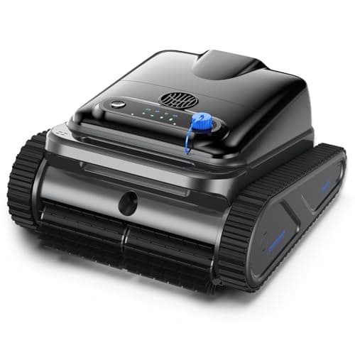 Y50S Robotic Pool Cleaner, Cordless Pool Robot Vacuum with Upgraded Motors, 240min Runtime, Wall Climbing & Waterline Cleaning, Intelligent Route Planning, for Inground Pools up to 2000 Sq.ft