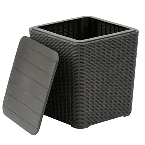 SV42-1810220 Arendal Collection All-Weather Storage Deck Box, Brown