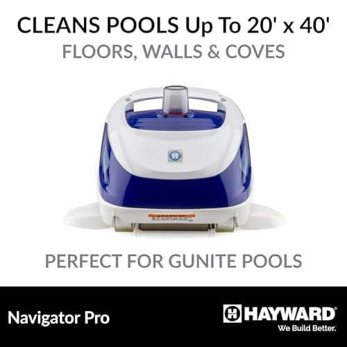 Hayward W3925ADC Navigator Pro Suction Pool Cleaner for In-Ground Gunite Pools up to 20 x 40 ft. (Automatic Pool Vacuum)
