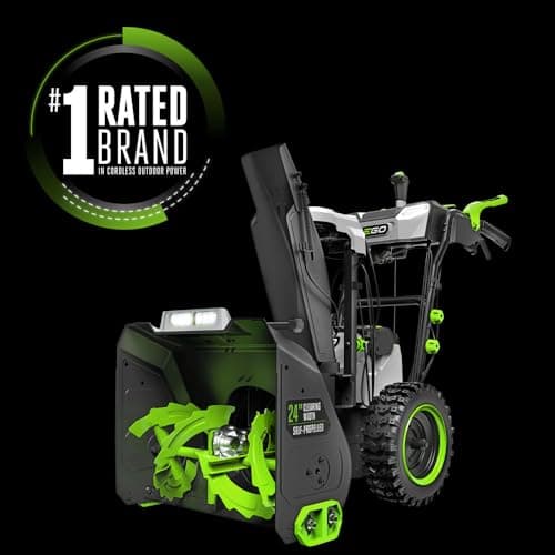 EGO SNT2416 56-Volt 24" Self-Propelled 2-Stage XP Snow Blower with Peak Power™, (2) 10.0Ah Batteries and Dual Port Charger Included