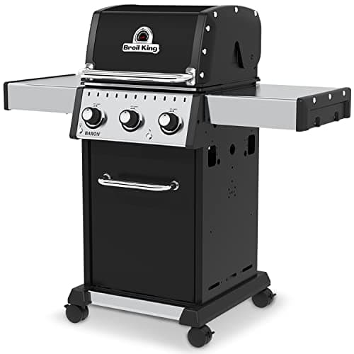 Broil King 874214 Baron 320 Pro, Liquid Propane (LP), Stainless Steel, Black