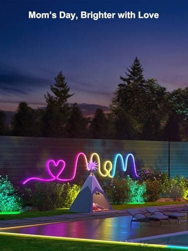 Smart Landscape Spotlights, 4 Pack RGBW Pathway Lights, 2000LM Dimmable, IP65 Waterproof, Compatible with Alexa, Outdoor Decoration