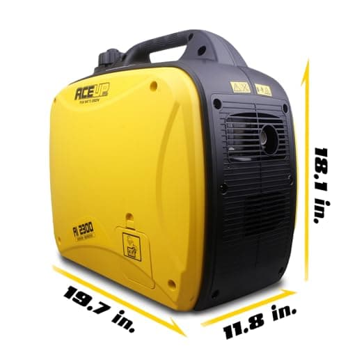 Aceup Energy 2300 Watt Portable Inverter Generator, Super Quiet Gas Generator for Home Use, EPA Compliant, Lightweight RV Ready
