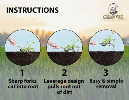 Grampa's Weeder Grampa's Hand Weeder - Bundle The Original Stand Up Weed Puller & Grampa's Hand Weeder Tool for The Easiest & Most Effective Weed Removal Duos