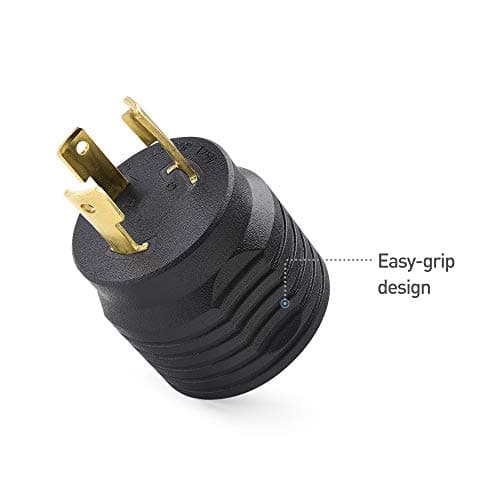 Cable Matters 2-Pack 3 Prong Twist Lock to 30 Amp RV Adapter, 30 AMP RV Plug (NEMA L5-30P to TT-30R)
